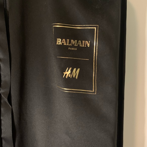 BALMAIN x H&M HM COLLAB GARMENT DUSTBAG BRAND - Picture 2 of 4